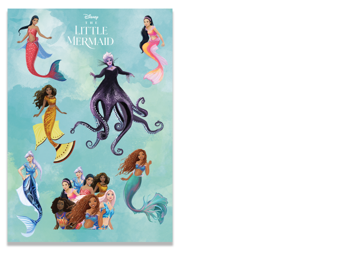 Arielle die Meerjungfrau Gewinnspiel: Sticker sheet