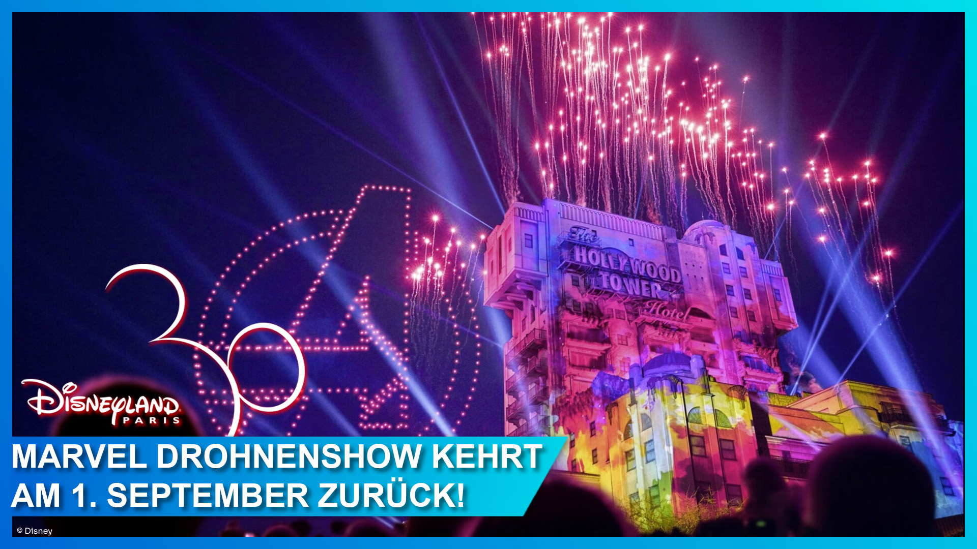 Die Drohnenshow Avengers: Power the Night kehrt im September 2023 nach Disneyland Paris zurück