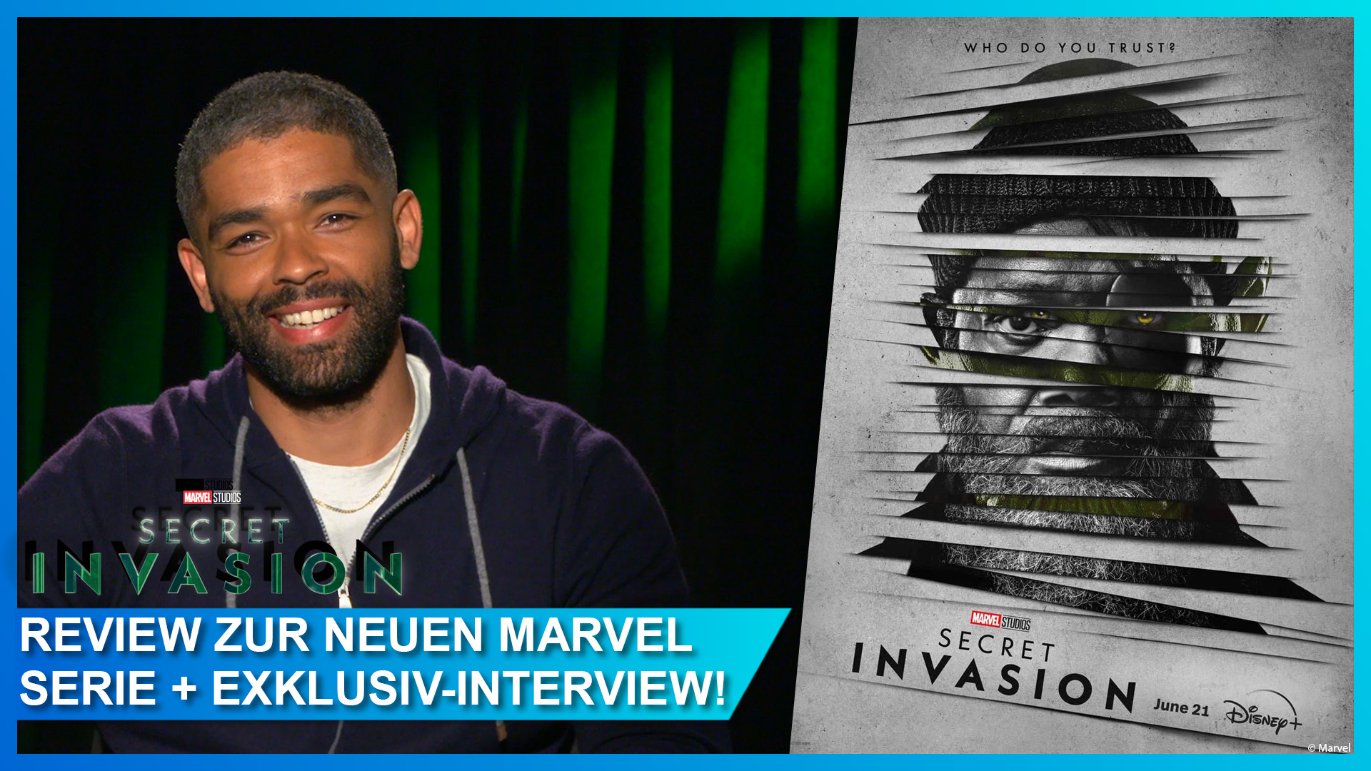 Review zu Marvels Secret Invasion mit Interview mit Kingsley Ben-Adir (Gravik)