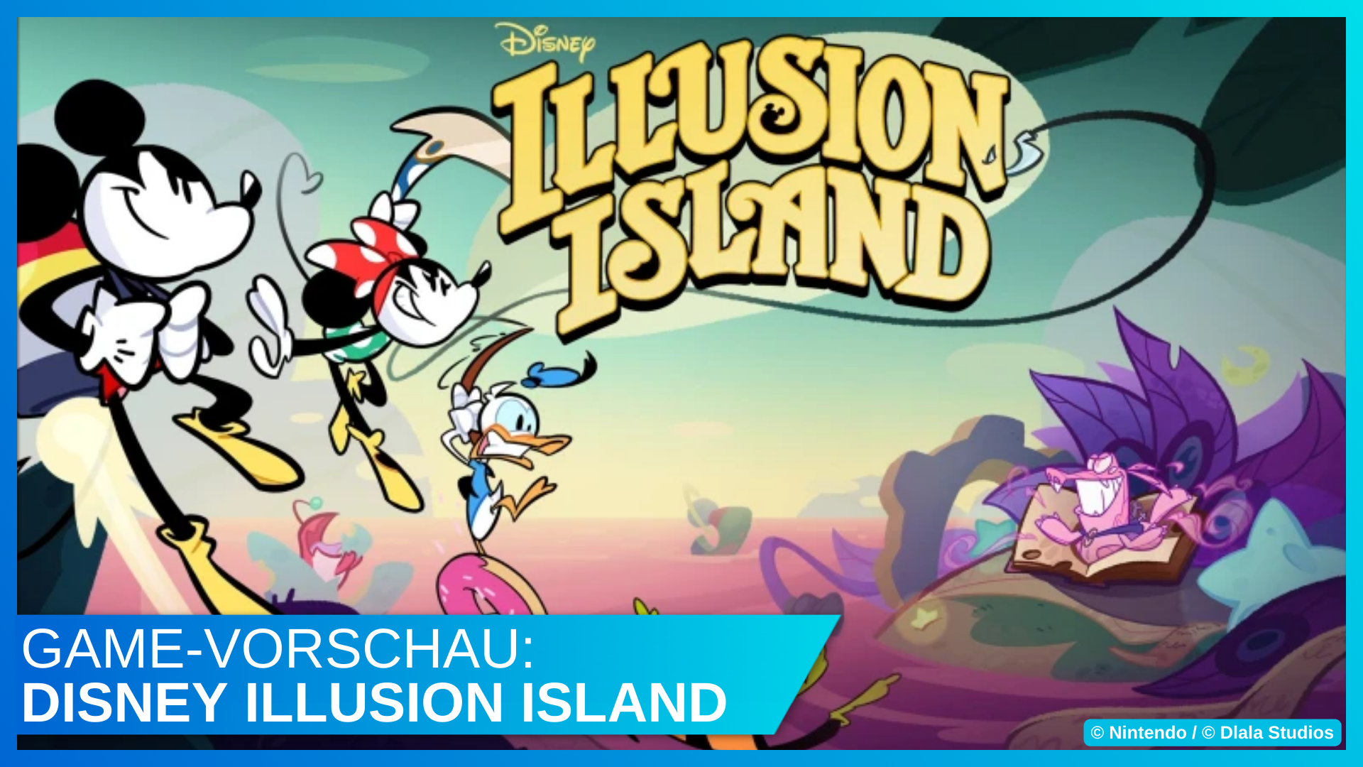 Disney Illusion Island mit Micky Maus, Minnie Maus, Donald Duck und Goofy ist jetzt für die Nintendo Switch erhältlich