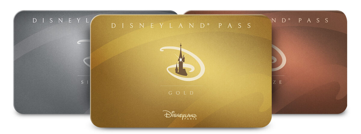 Disneyland Pass gold, silber und bronze für Disneyland Paris