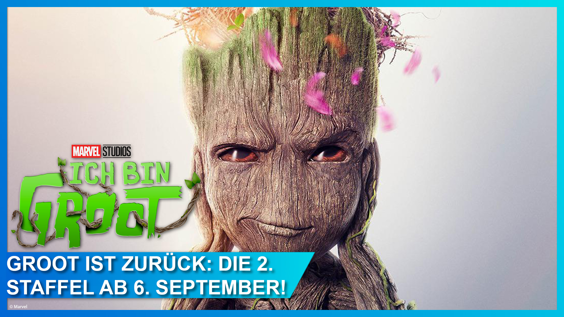 Die 2. Staffel von Marvels "Ich bin Groot" läuft ab 6. September 2023 auf Disney+