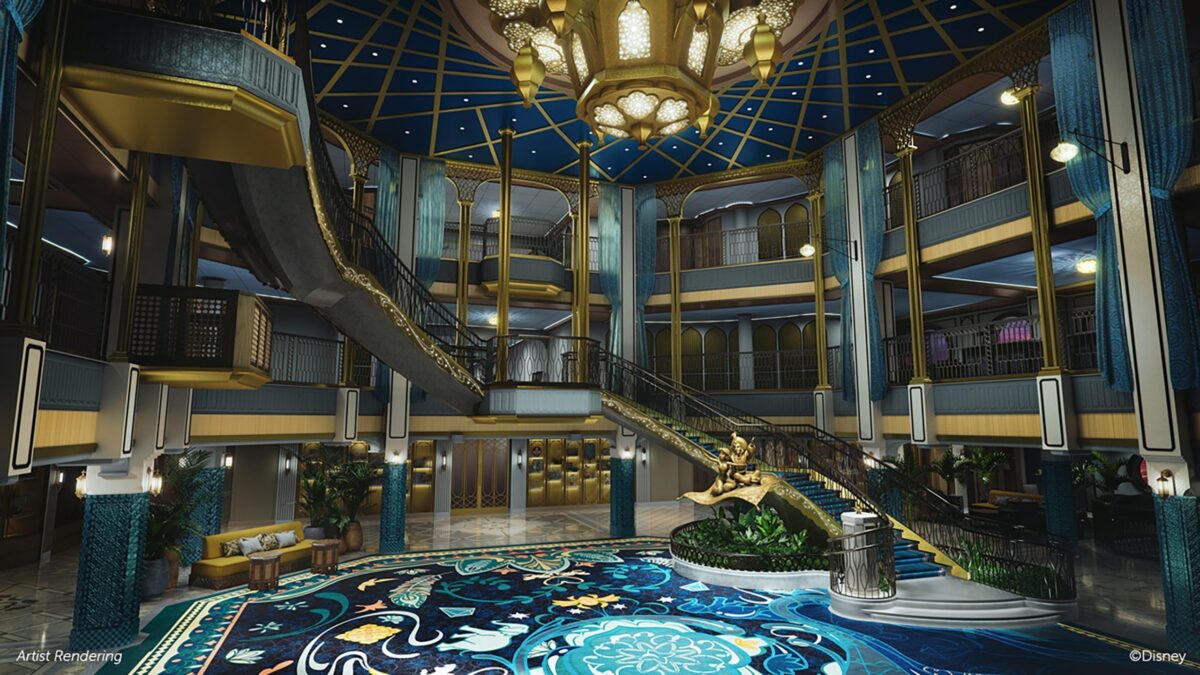 Update: Disney Parks teilen Neueröffnungen und Events bis 2026: Neue Attraktionen und Länder zu Frozen, Zoomania, Baymax, Vaiana und mehr… 24 Disney Treasure interior hall