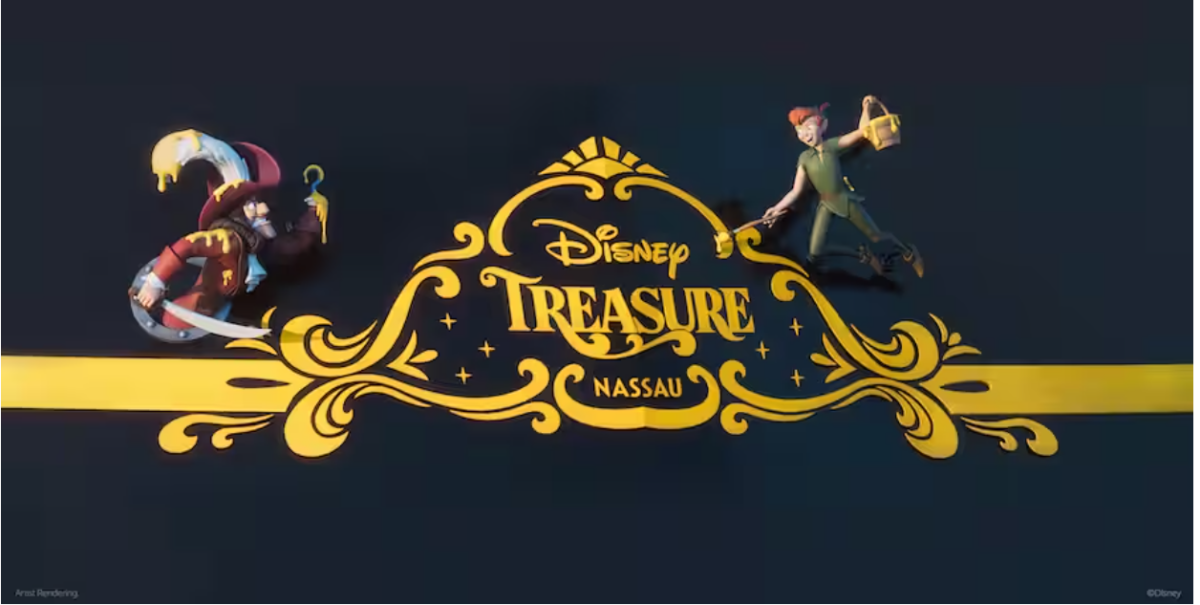 Update: Disney Parks teilen Neueröffnungen und Events bis 2026: Neue Attraktionen und Länder zu Frozen, Zoomania, Baymax, Vaiana und mehr… 23 Disney Treasure cruise ship with Peter Pan and Captain Hook