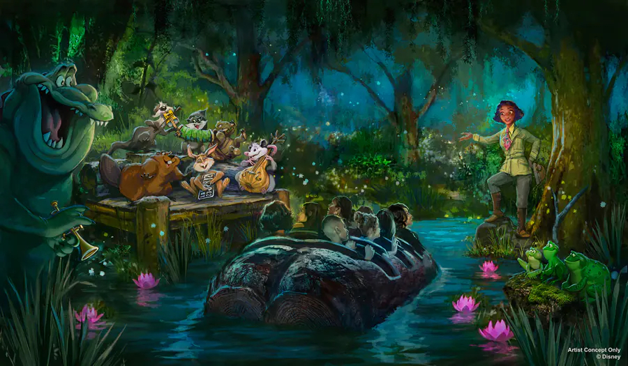 Update: Disney Parks teilen Neueröffnungen und Events bis 2026: Neue Attraktionen und Länder zu Frozen, Zoomania, Baymax, Vaiana und mehr… 8 Tiana's Bayou Adventure
