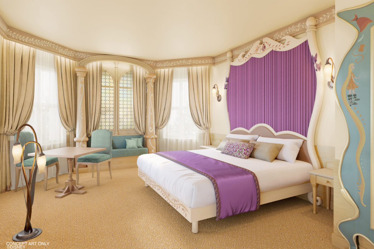 Startschuss gefallen: Disneyland Hotel in Paris ab sofort buchbar – Große Eröffnung am 25. Januar 2024 14 Disneyland Hotel in Disneyland Paris: Rapunzel Signature Suites