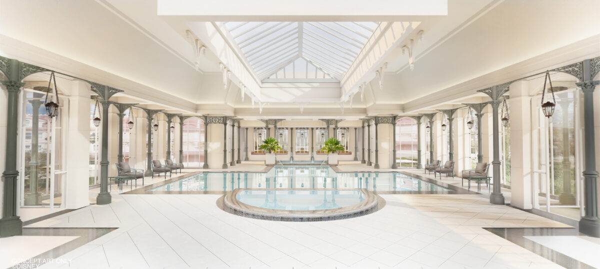 Startschuss gefallen: Disneyland Hotel in Paris ab sofort buchbar – Große Eröffnung am 25. Januar 2024 29 Disneyland Hotel Crystal Pool