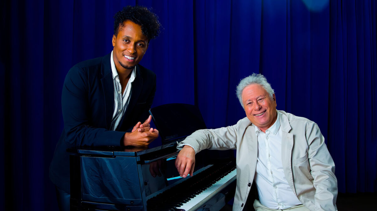Benét Monteiro mit Alan Menken (Hercules Musical)