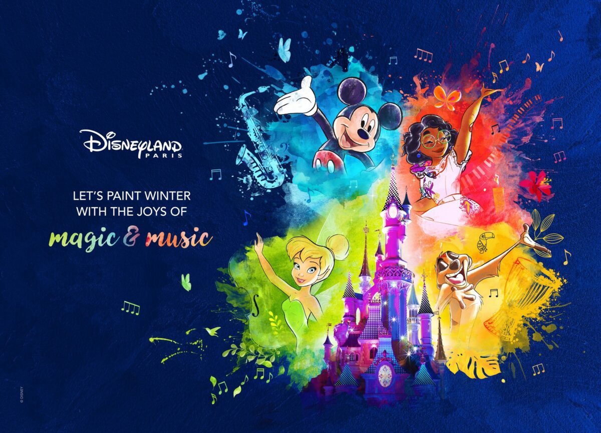 Update: Der Winter wird bunt mit SYMPHONY OF COLOURS: Disneyland Paris zaubert ab 8. Januar 2024 die Disney Electrical Sky Parade in den Himmel 5 Magic & Music Saison in Disneyland Paris ab 8. Januar 2024 mit Micky Maus, Naseweis aus Peter Pan, Mirabel aus Encanto und Timon aus Der König der Löwen