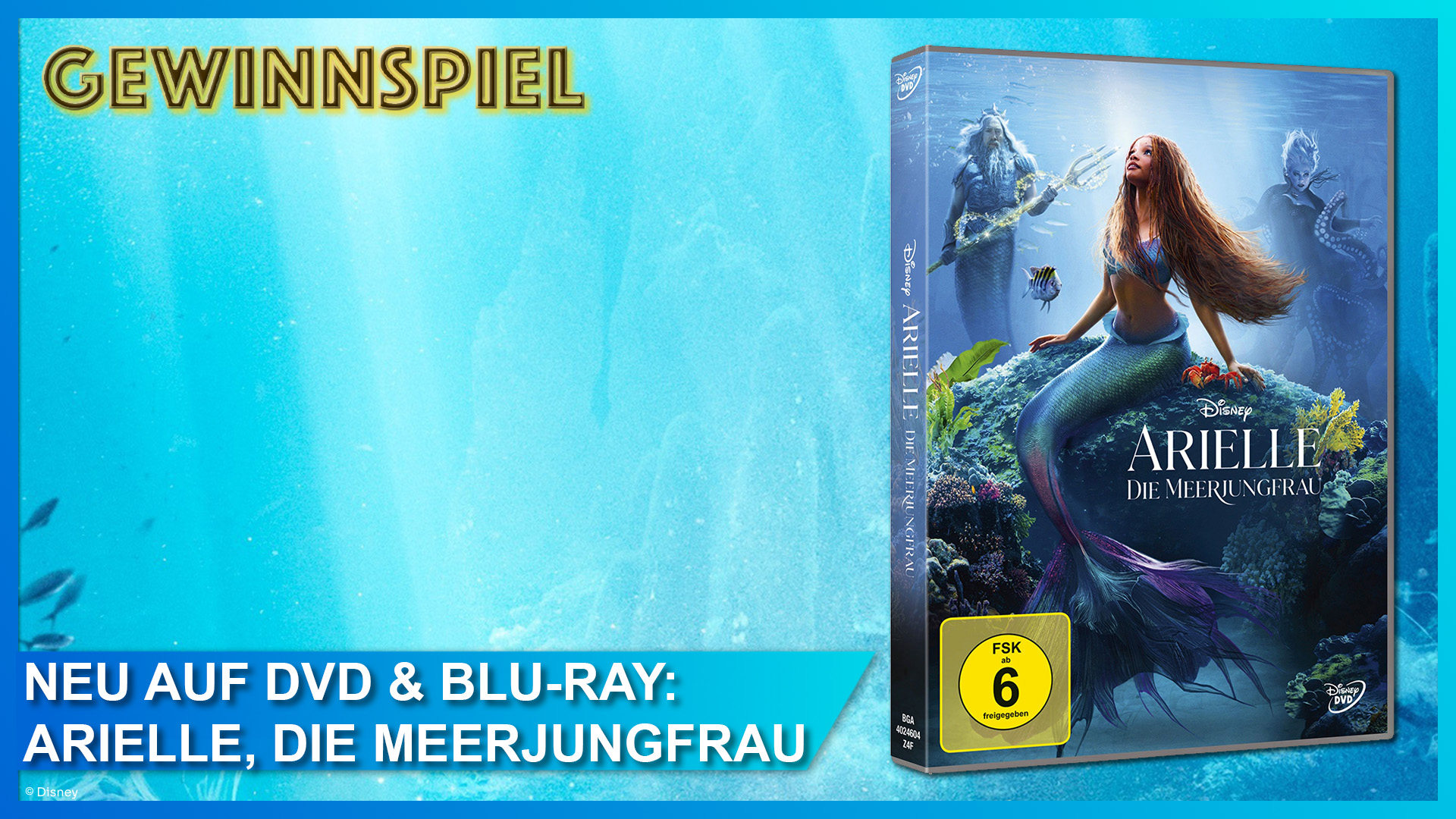 Gewinnspiel: Arielle, die Meerjungfrau ab sofort auf DVD und Blu-ray erhältlich