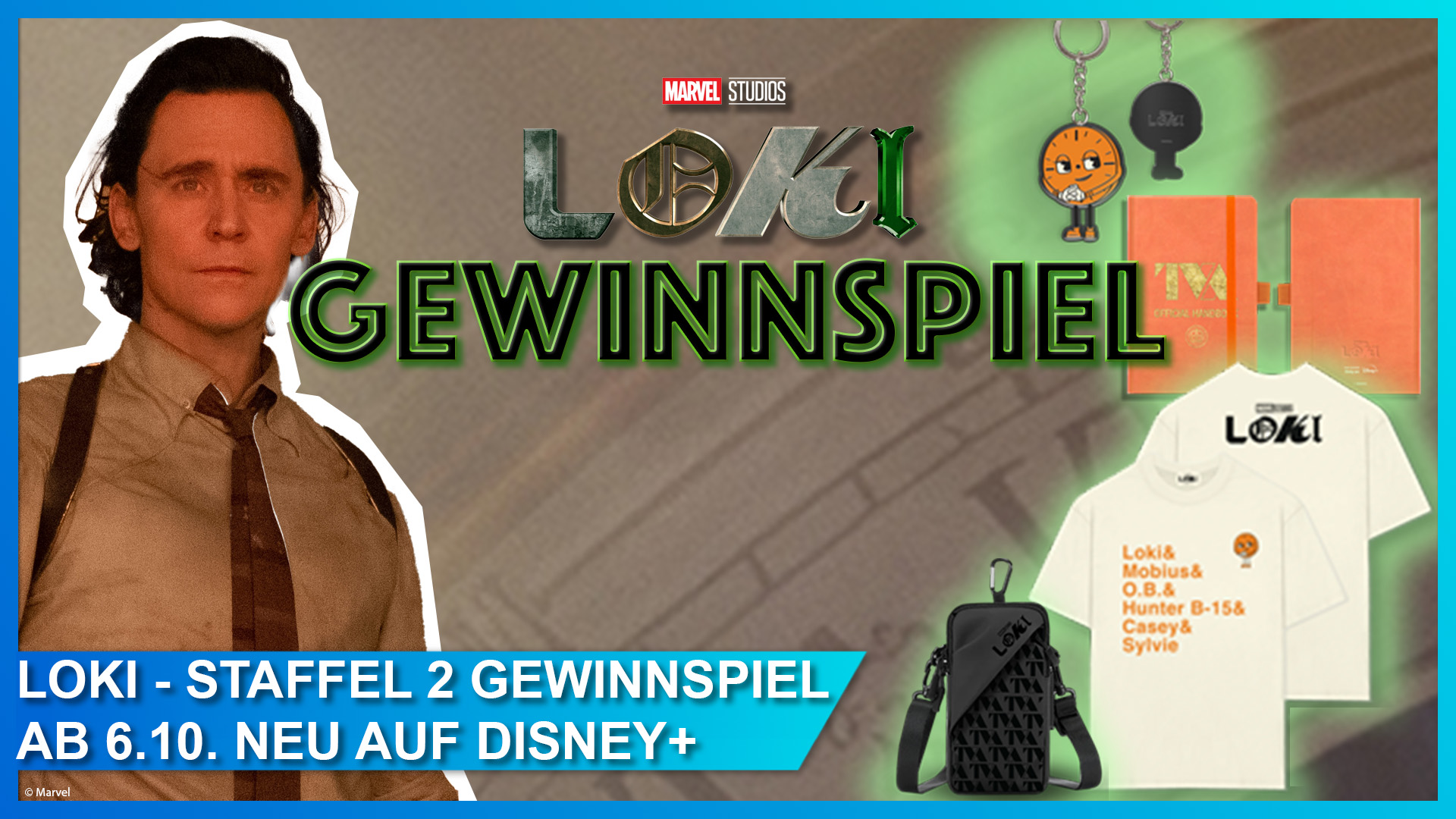 Gewinnspiel zu Marvels Loki - Staffel 2: ab 6. Oktober auf Disney+ streamen