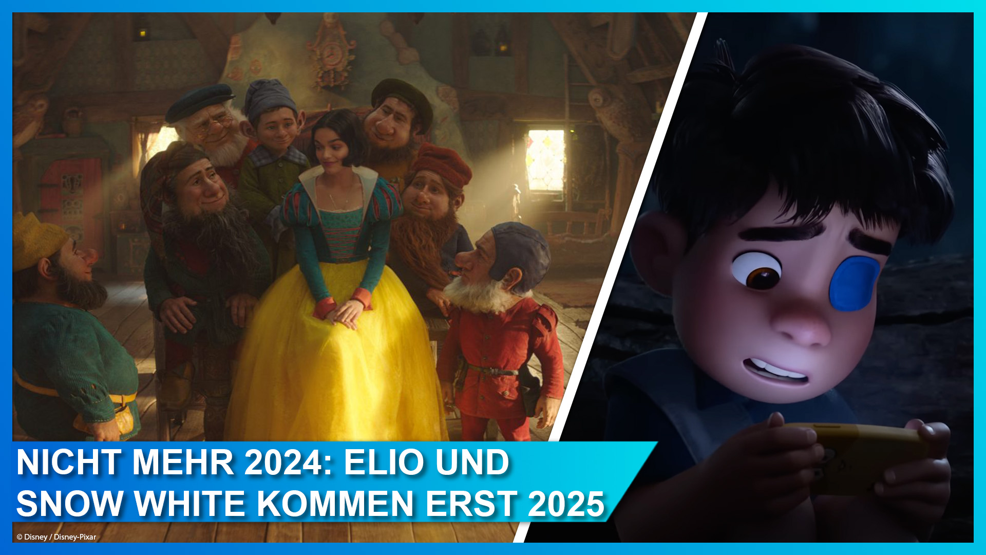 Snow White und Elio von Disney und Pixar kommen statt 2024 nun erst 2025 in die Kinos