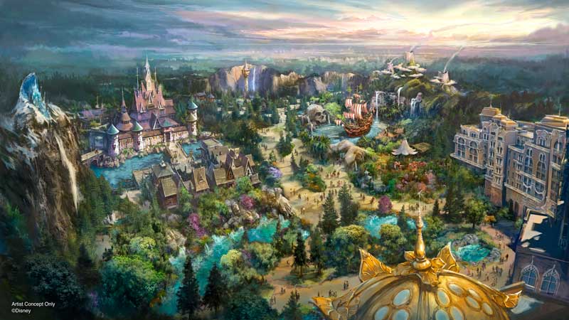 Concept Art von Fantasy Springs in Tokyo DisneySea
