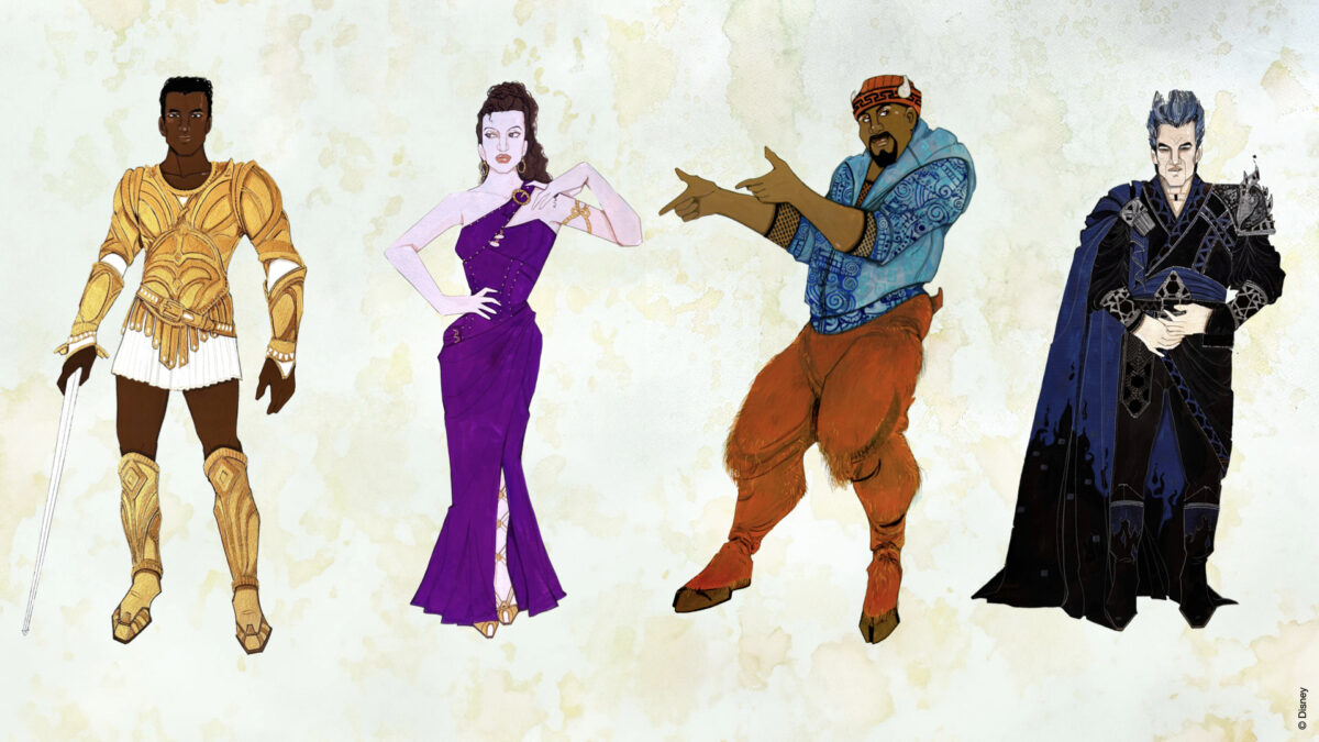 Costumes for Hercules, Meg, Phil and Hades