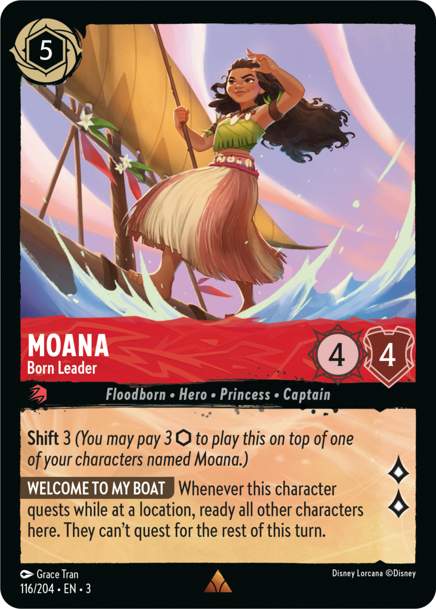 Disney Lorcana TCG: Into the Inklands Moana - Born Leader