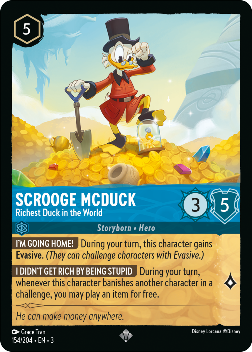 Disney Lorcana TCG: Into the Inklands Scrooge McDuck - Richest Duck in the World