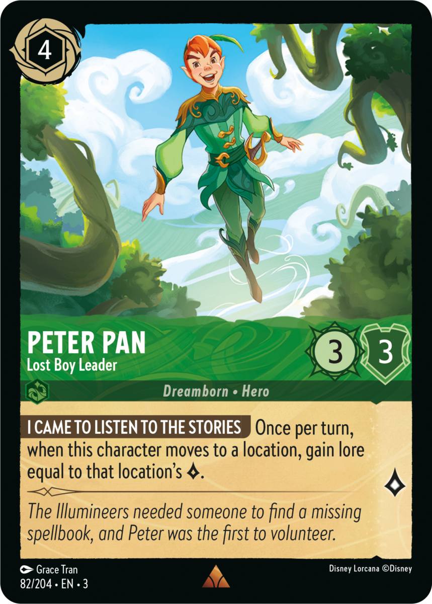 Disney Lorcana TCG: Into the Inklands Peter Pan - Lost Boy Leader