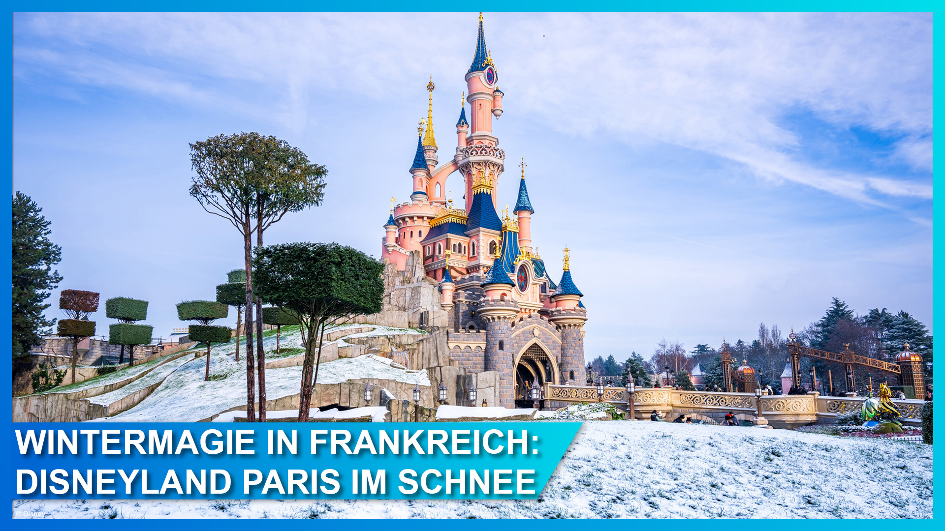 Wintermagie in Frankreich: Disneyland Paris im Schnee 2024