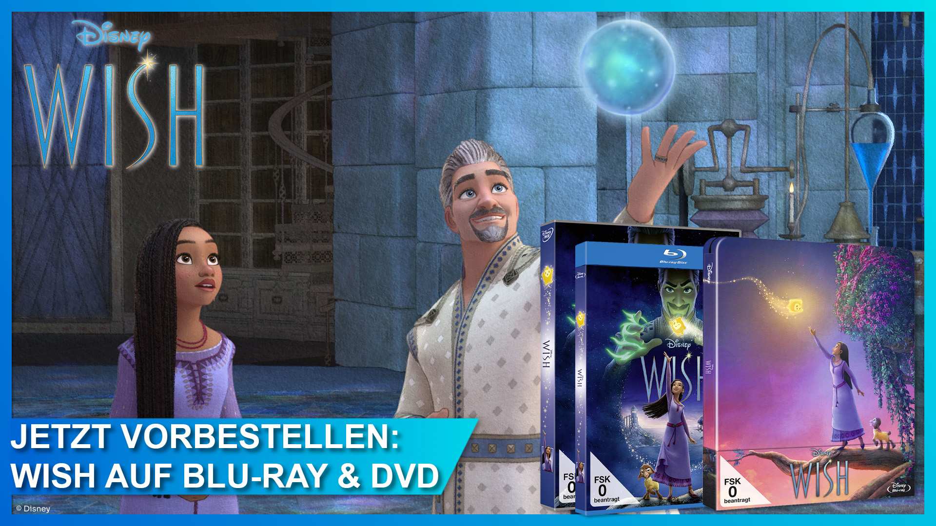 Disney WISH auf Blu-ray, DVD und im limitierten Steelbook ab 28. März 2024 - bald auch auf Disney+