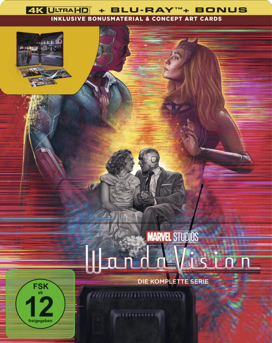 Marvel Studios / Disney+ Original "WandaVision - Die komplette Serie" als 4K Ultra HD Blu-ray im Steelbook Frontalansicht