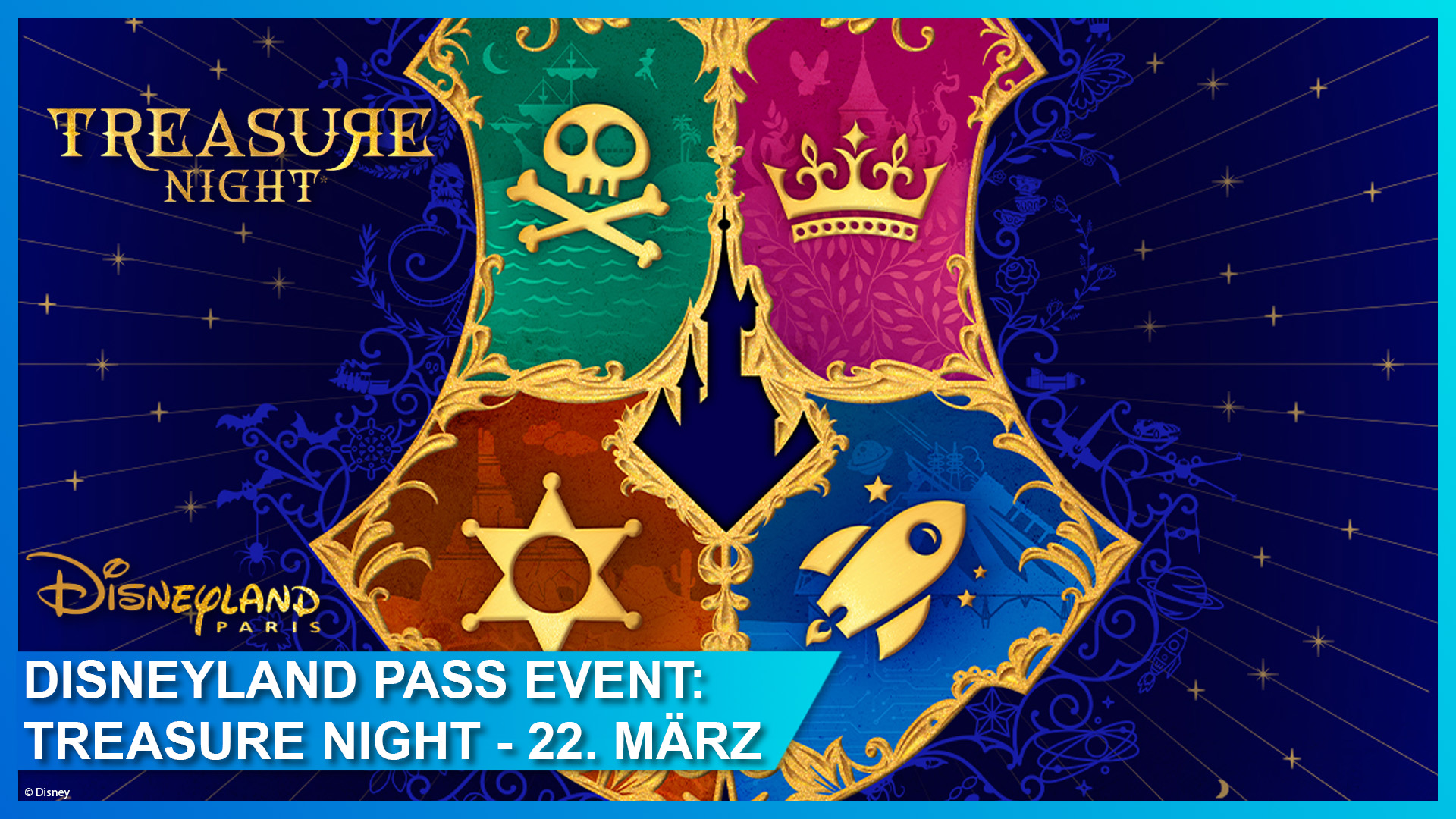 Disneyland Paris Pass Treasure Night am 22. März 2024 - Tickets