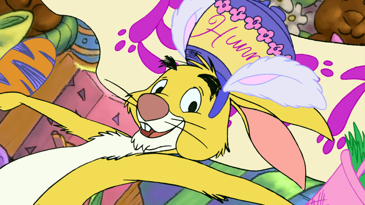 Rabbit als Osterhase in Winnie Puuh - Spaß im Frühling