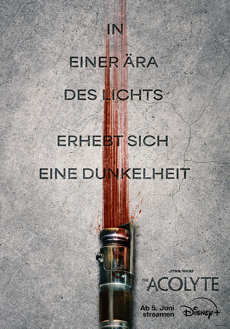 STAR WARS: THE ACOLYTE ab 5. Juni auf Disney+: der erste Trailer ist da! 4 Deutsches Star Wars: The Acolyte Poster
