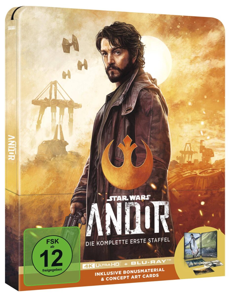 Star Wars: Andor - Die komplette erste Staffel ab 5. Juli auf 4K Ultra HD Blu-ray im Steelbook erhältlich.