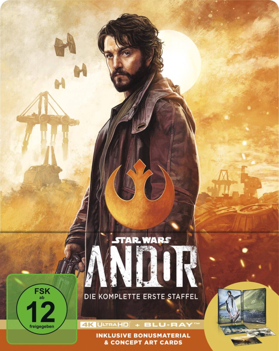 Star Wars: Andor - Die komplette erste Staffel ab 5. Juli auf 4K Ultra HD Blu-ray im Steelbook erhältlich.