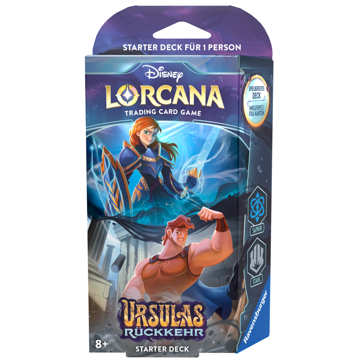 Disney Lorcana Trading Card Game: Kapitel 4 - Ursulas Rückkehr: Starter Deck Saphir & Stahl