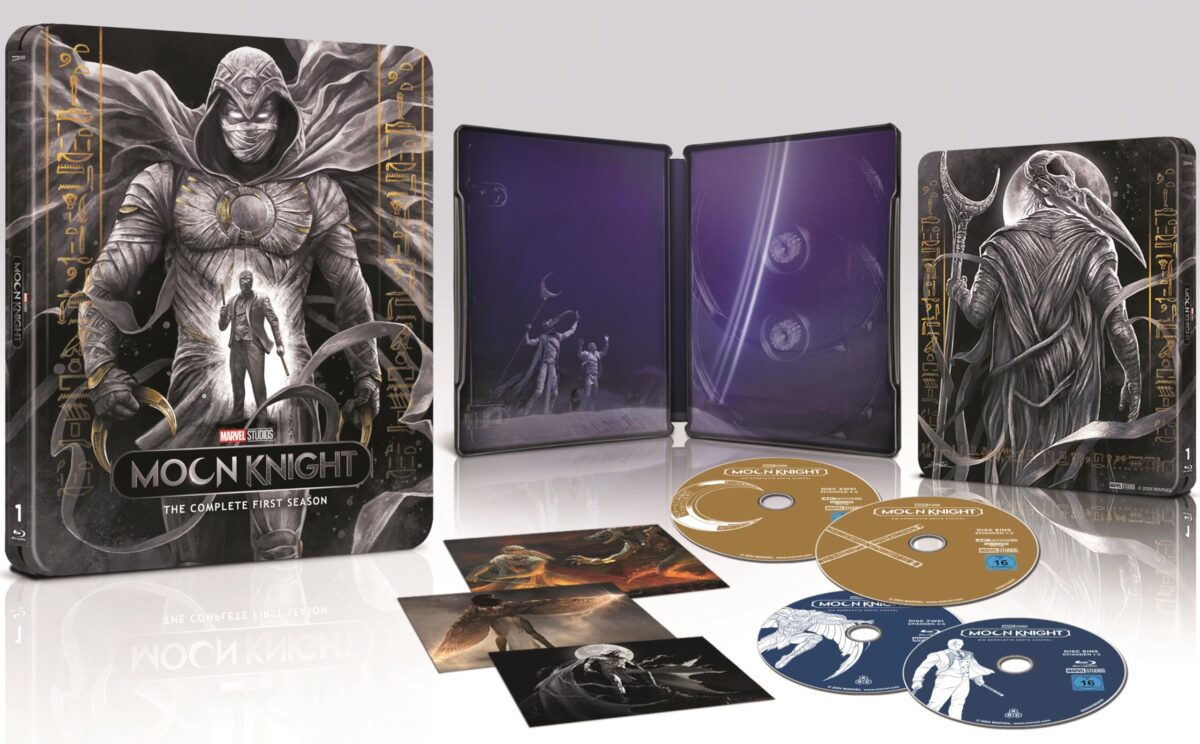 Marvel Studios' Moon Knight - Staffel 1 auf 4K Ultra HD Blu-ray im Steelbook ab 21. Juni 2024 erhältlich.