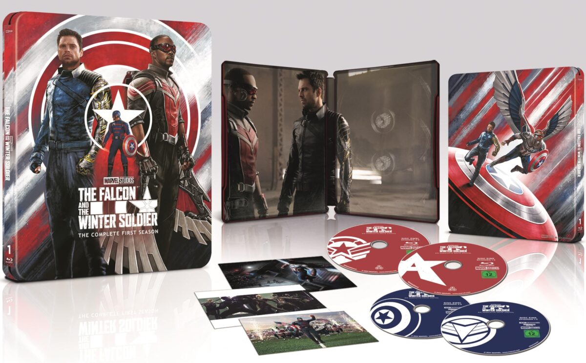 Marvel Studios' The Falcon and the Winter Soldier - Staffel 1 auf 4K Ultra HD Blu-ray im Steelbook ab 24. Mai 2024 erhältlich.