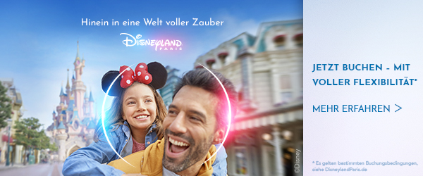 Hinein in eine Welt voller Zauber - Disneyland Paris flexibel buchen und stornieren