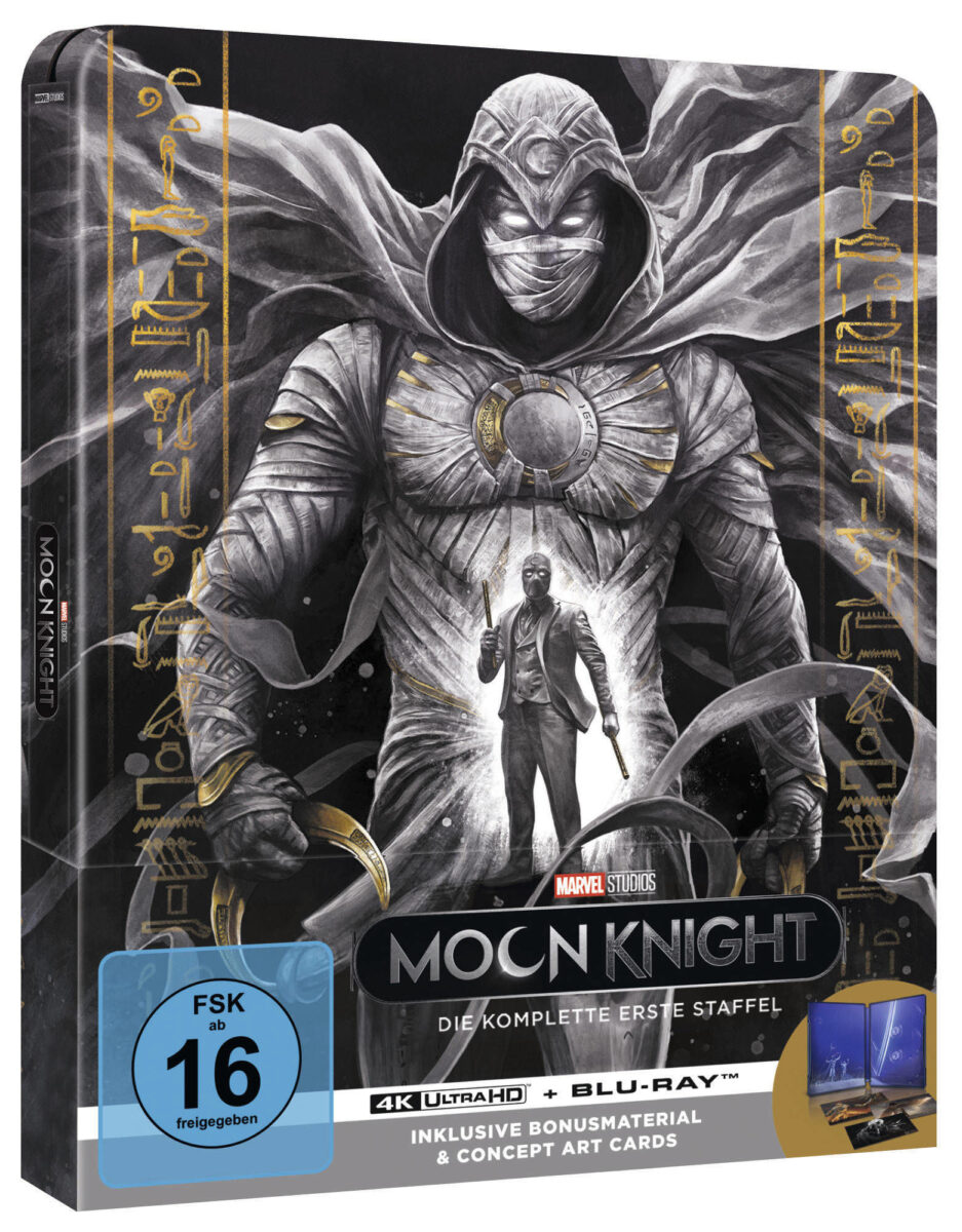 Marvel Studios' Moon Knight - Staffel 1 auf 4K Ultra HD Blu-ray im Steelbook ab 21. Juni 2024 erhältlich.