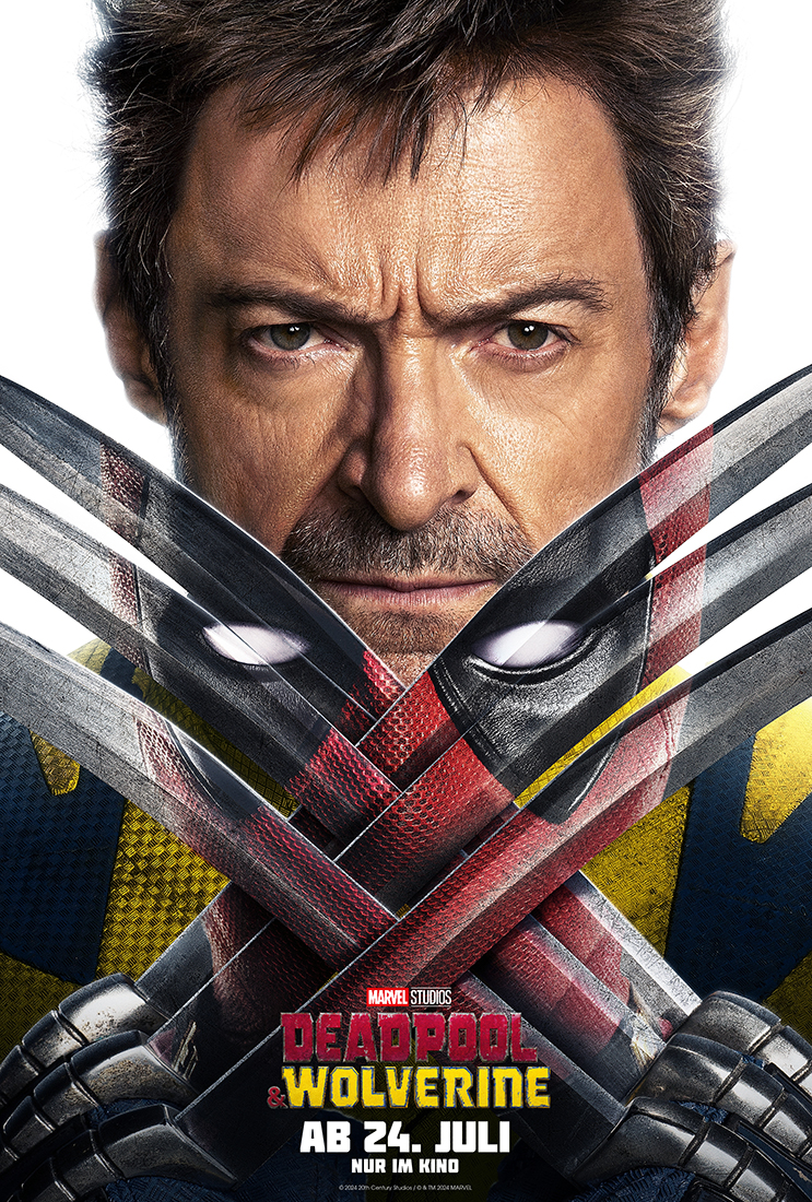 Deadpool & Wolverine – Neuer Trailer zum Marvel Abenteuer des Jahres – ab 24. Juli im Kino 3 Marvel Studios Deadpool & Wolverine Poster Hugh Jackman