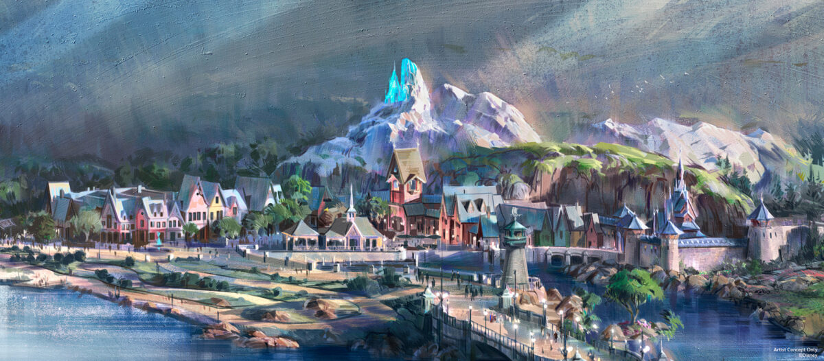 Die Eiskönigin Land: Arendelle als "World of Frozen" im Disney Adventure Park in Disneyland Paris