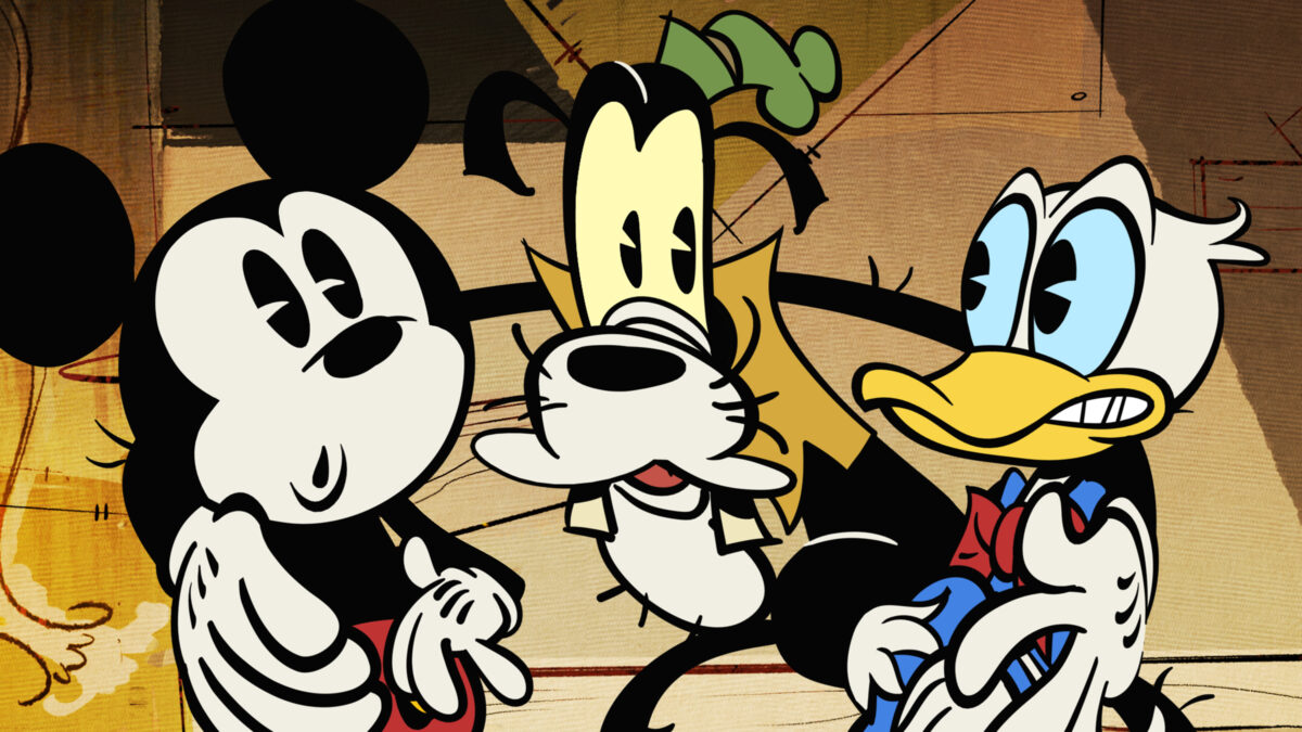 Micky Maus, Goofy und Donald Duck