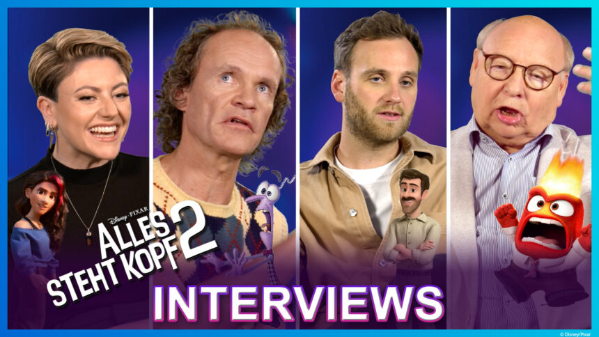Exklusive Interviews mit den Synchronstimmen von “Alles steht Kopf 2”!