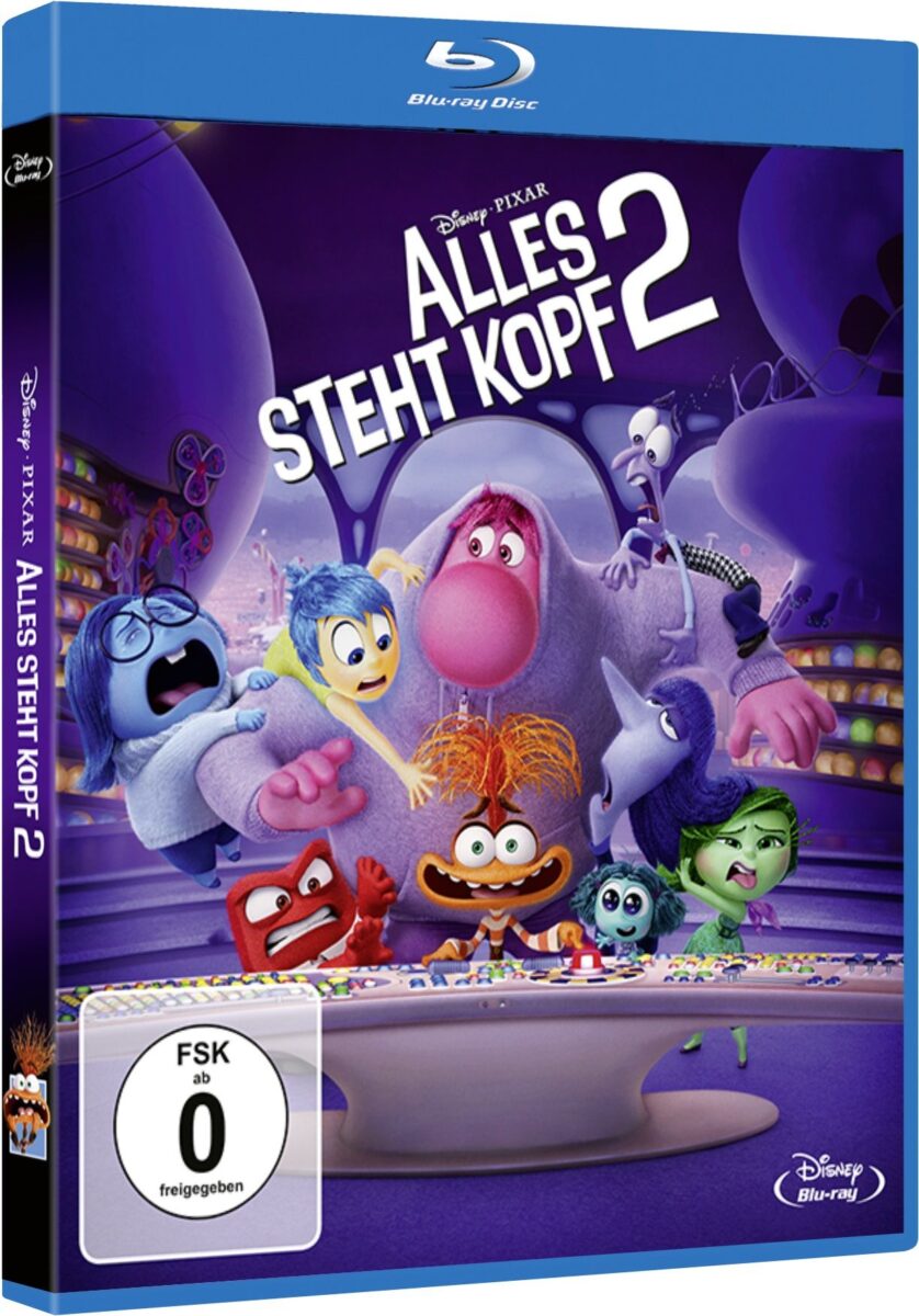 Alles steht Kopf 2: Pixar Fortsetzung ab 4. Oktober auf Blu-ray & DVD erhältlich – jetzt vorbestellen! 6 Alles steht Kopf Blu-ray Disc Cover Deutschland