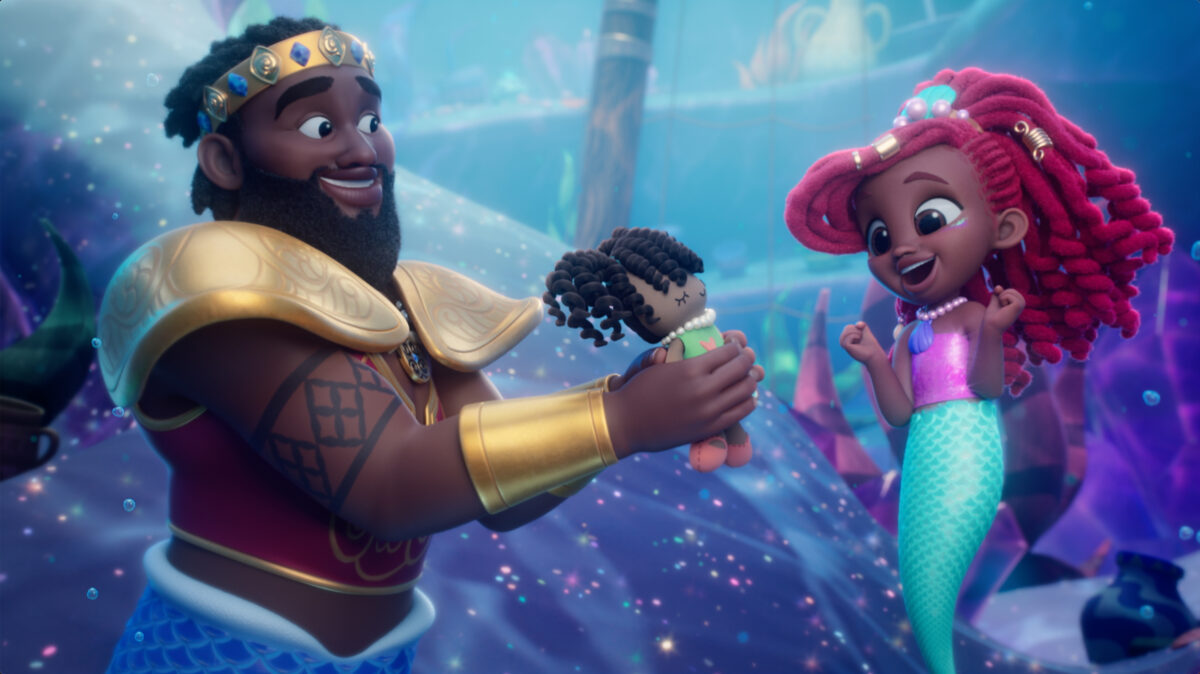 König Triton und Arielle
