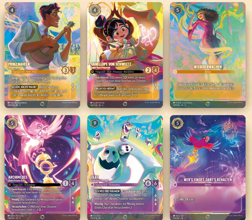 Disney Lorcana: Himmelsleuchten - Verzauberte Karten