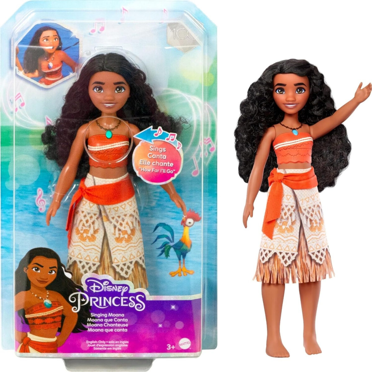 Disney Prinzessin - Singende Vaiana von Mattel im Wert von 33,99 €