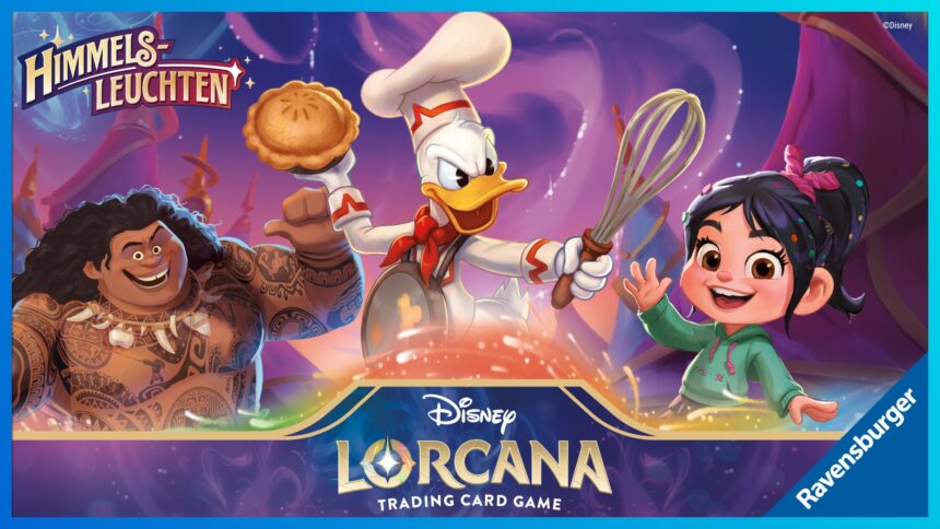 Disney Lorcana: Himmelsleuchten – Set 5 erschienen mit neuen Karten zu Bärenbrüder, Ralph reicht’s, Ein Königreich für ein Lama und mehr!