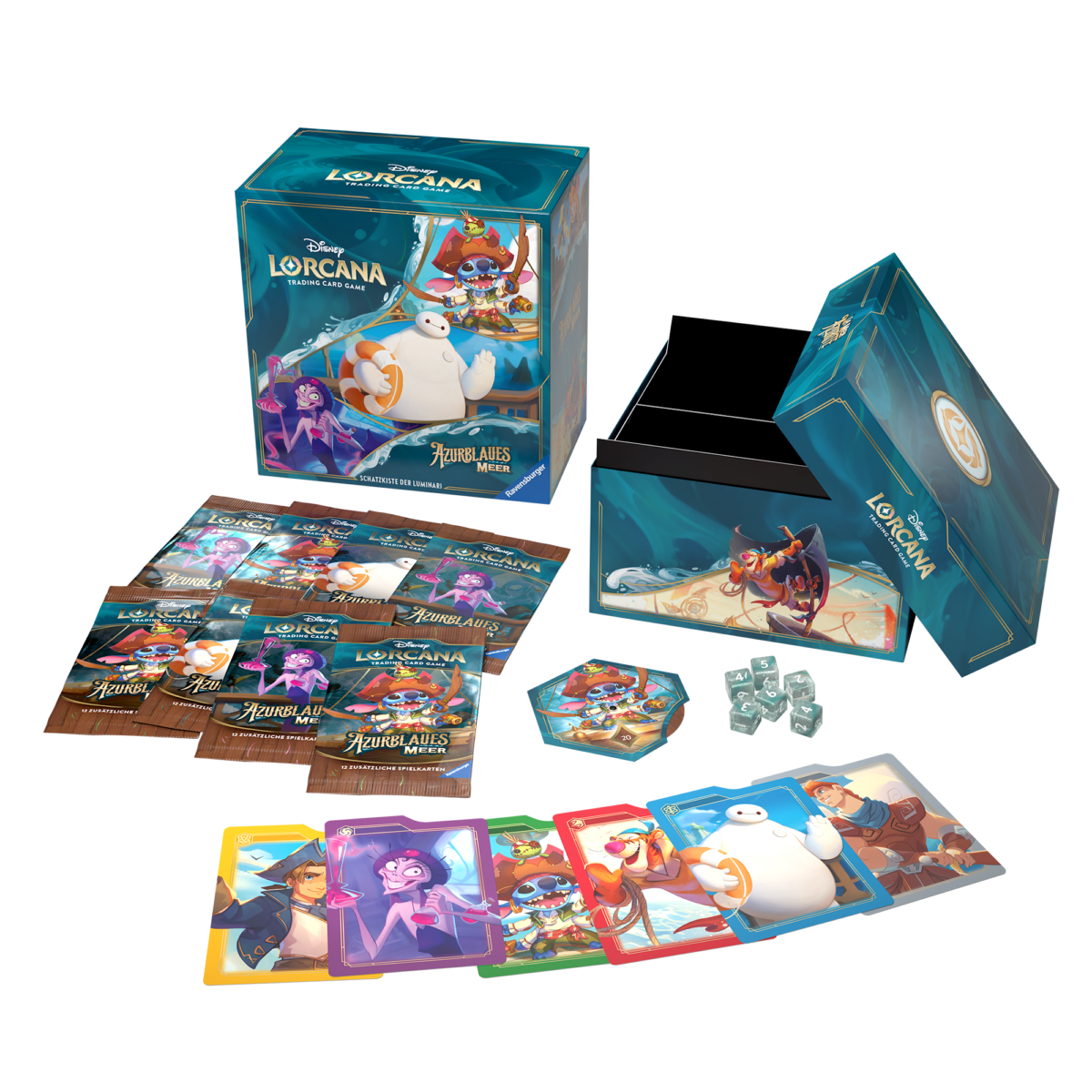 Disney Lorcana: Azurblaues Meer Schatzkiste der Luminari