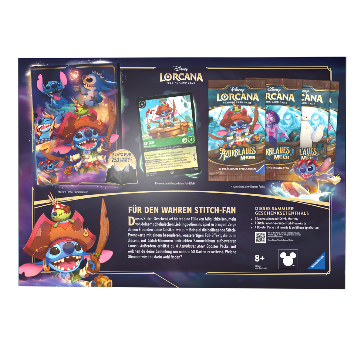 Disney Lorcana: Azurblaues Meer Stitch Sammler-Geschenk-Set