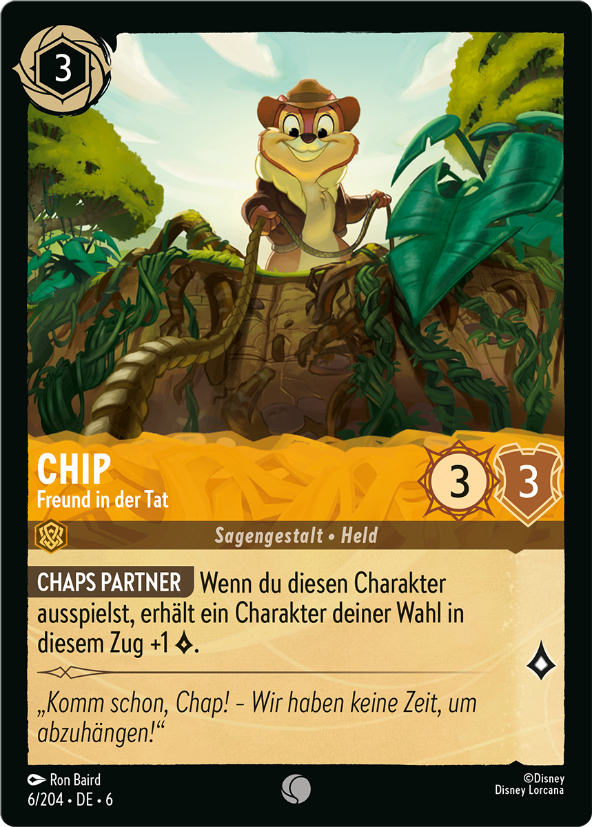 Disney Lorcana: Azurblaues Meer - Chip - Freund in der Tat