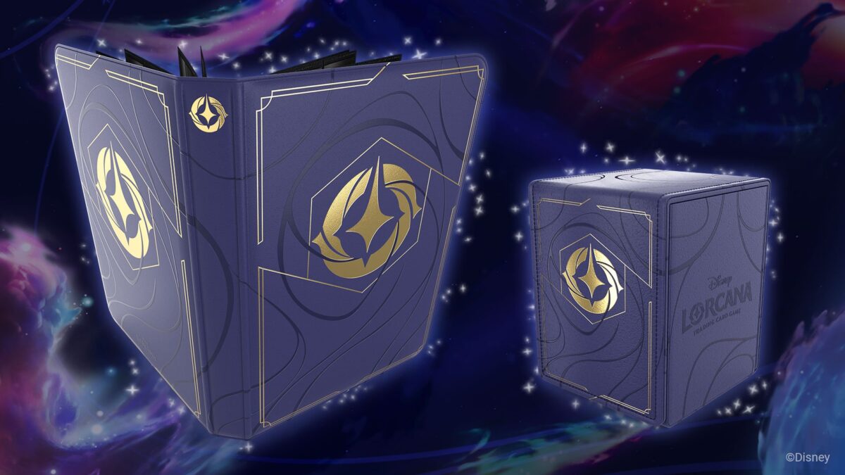Ravensburger und UltraPRO Disney Lorcana Sammelalbum und Deckbox