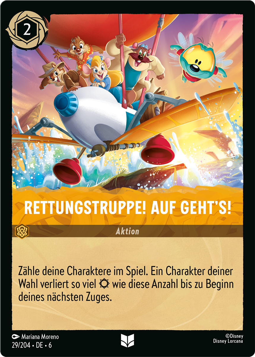 Disney Lorcana: Azurblaues Meer - Rettungstruppe auf gehts!