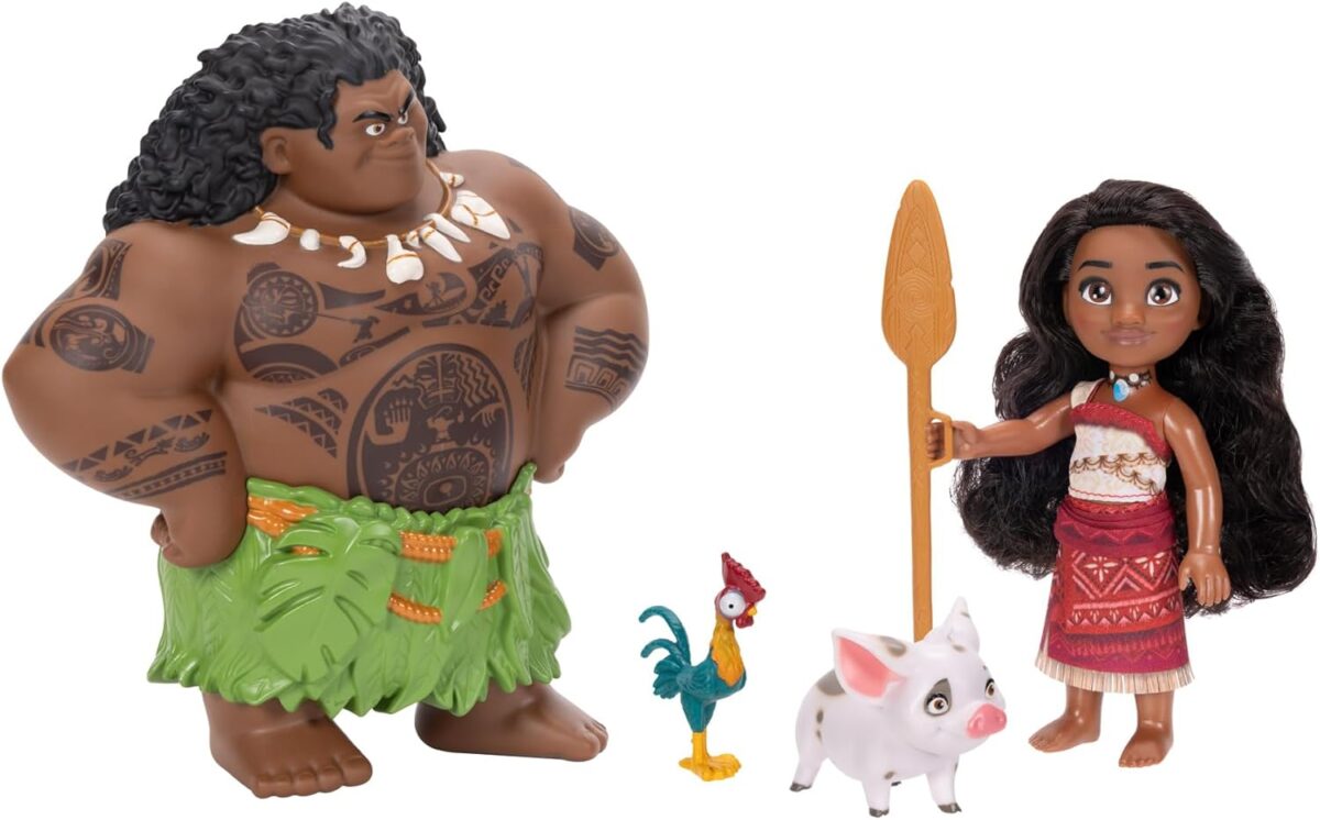 Moana 2: Maui, Vaiana, Pua, Heihei Puppen
