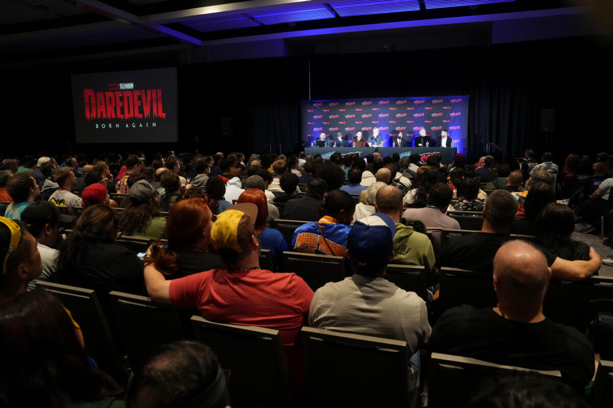 View of panel at the Marvel Fanfare with C.B. Cebulski at New York Comic Con at Javits Center on October 19, 2024 in New York City